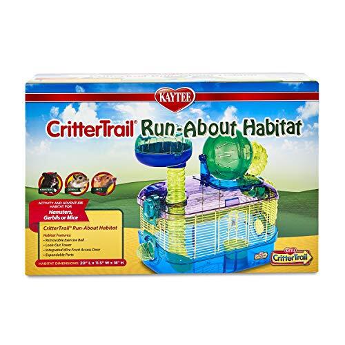Kaytee Kaytee CritterTrail Run-About Habitat voor kleine dieren zoals hamsters, Gerbils en muizen (kleuren kunnen variëren)