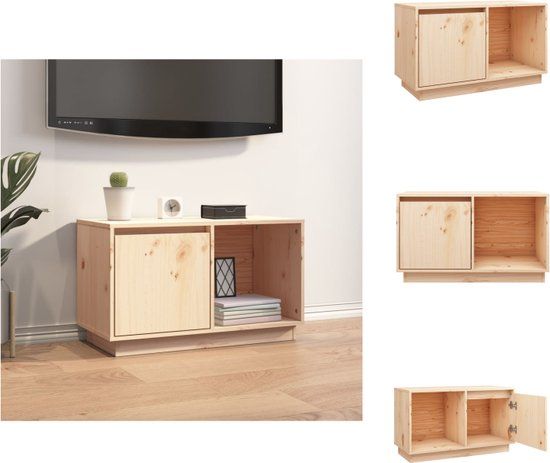 vidaXL Tv-meubel 74x35x44 cm massief grenenhout
