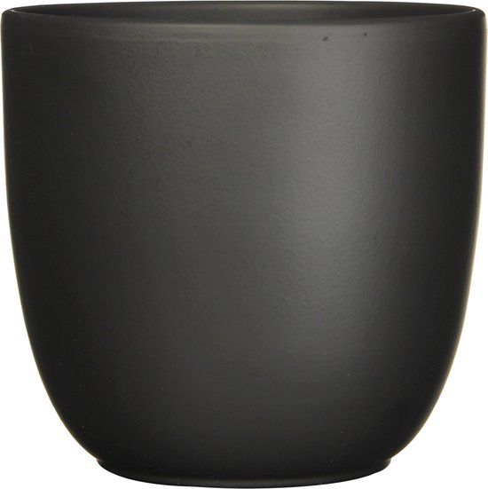 Mica Decorations Tusca Bloempot - H28,5 x Ø31 cm - Mat Zwart