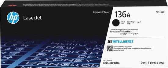 HP 136A Black Original LaserJet Toner Cartridge