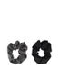 Solida Scrunchie noir, gris 11 cm élastique pour cheveux