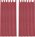 vidaXL Gordijnen voile met lussen 2 st 140x225 cm wijnrood