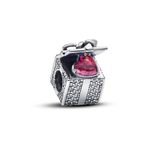 Pandora Moments 793603C01 Zilver Zirkonia Hartvorm Transparant Roze