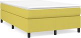 vidaXL Boxspring bed 120x200 cm stof groen