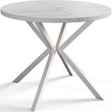 ALPİ Uittrekbare Eettafel Loft Liten, Tafel 90-170 cm, Marmer