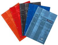 Clairefontaine 66131AMZC Pak met 3 Geperforeerde Notitieblokken Kopgeniet - A4+ 21x31,8 cm - 160 Afscheurbare Pagina's Grote Ruitjes - Wit Papier 90 g - Omslag Gecoat Karton - Willekeurige Kleuren