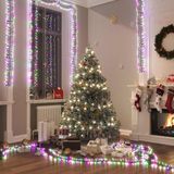 VidaXL Lichtslinger cluster met 1000 led's pastel meerkleurig pvc
