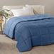 Caleffi 58029 microvezel modern dekbed voor Frans bed, kleur: lichtblauw (8175)