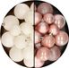 Decoris Kaemingk B.V. Kerstballen 60 stuks - mix lichtroze/wol wit - 4-5-6 cm - kunststof