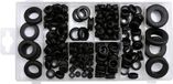 YATO Toya Gummiset - 180 Stuks - Sorteerdoos - Zwart - 250g