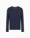 A|X Armani Exchange Men's 8NZM77ZJA5Z1510 Bleu Pull décontracté en coton à manches longues (XS)