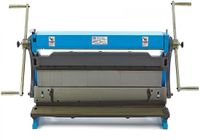 Merkloos / Sans marque HBM 760 mm wals-, zet- en knipcombinatie met 2 armen, staal 1 mm, zethoek 90°