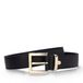 Nae Vegan Shoes NAE Naves Ceinture Vegan en Cuir de Cactus pour Femme – Noir 2,5 cm, Boucle Sans Nickel, Entièrement Réglable