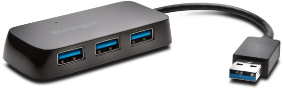 Kensington UH4000 USB 3.0 4-Port Hub — Black