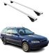 Omtec Honda Civic, break/stationwagen, modeljaren 1997-2000, kleur: zilver, dakdragers, dwarsbalken