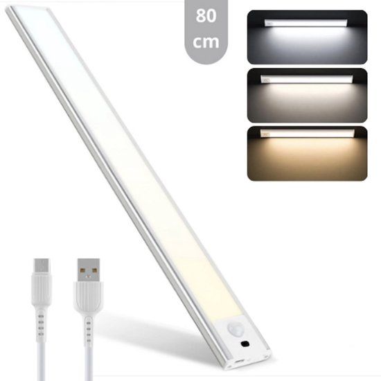 LED's Light Proventa EasyFix LED Keuken kastverlichting met zwaai sensor - Oplaadbaar & Draadloos - 80 cm - Wit