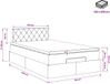 vidaXL - Ottoman bed met matras - Donkergroen - 120 x 200 cm - Fluweel