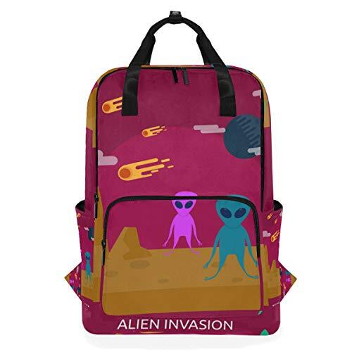 MONTOJ Travel Rugzak Alien Invasion School Rugzak