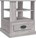 vidaXL Bijzettafel - Grijs Sonoma - Bewerkt Hout - 50x50x60 cm