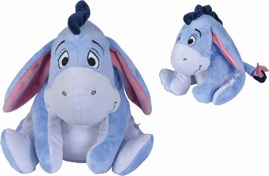 Disney Eeyore Pluche Knuffel - 35cm - Paars/Blauw