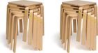 Erzi Hocker aus Formholz, 10er Pack