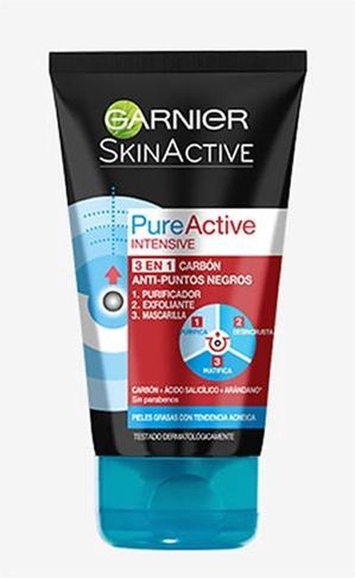 Garnier Pure Active Intensive Charcoal Gezichtsreinigingsgel - 150ml