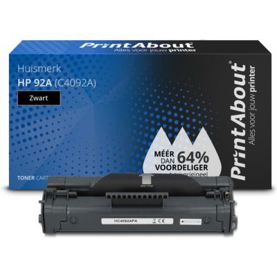 PrintAbout HP 92A (C4092A) Toner Zwart Compatibel