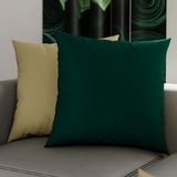 PETTI Artigiani Italiani - 1 paar kussenslopen 35 x 35 cm van microvezel, decoratief kussen voor slaapkamer, bank, set van 2 kussenslopen, dubbelzijdige kussensloop, taupe groen