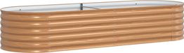 Lit surélevé marron 240 x 80 x 44 cm acier