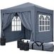 Quick Star Faltpavillon Pop Up mit 4 Fußgewichten und 4 Seitenteilen 200x200x245cm