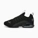 PUMA Axelion Refresh hardloopschoenen voor Heren, Zwart/Grijs, Maat 40,5