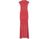 VILA VIKENZA S/S HIGH NECK ANKLE DRESS/DC/KA Dames Maxi jurken XL Racing Red