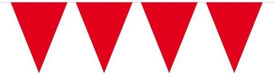 Folat Vlaggenlijn XL Effen Rood 10 meter