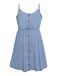 VERO MODA Zomerjurk 'FLICKA' blauw denim