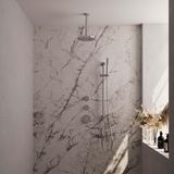 Brauer Chrome Edition Thermostatische Regendoucheset Inbouw - Hoofddouche 20 cm - Handdouche Staaf - Doucheslang - Geintegreerde Glijstang - Chroom
