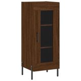 vidaXL Dressoir Bruin Eiken 34,5x34x90 cm