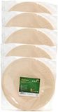 Humbert Feestbordjes - gebaksbordjes - van geperst hout karton - 50x - beige - rond - Dia 21 cm