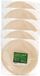 Humbert Feestbordjes - gebaksbordjes - van geperst hout karton - 50x - beige - rond - Dia 21 cm