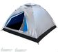 Merkloos Campingtent - Voor 4 personen - Zilver - 205 x 205 x 130 cm