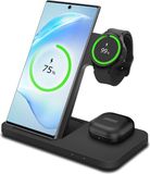 MMOBIEL 3-in-1 Draadloos Oplaadstation Geschikt voor Smartphone, Smart Watch en Oordopjes - MagSafe - 15W - Zwart