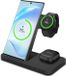 MMOBIEL 3-in-1 Draadloos Oplaadstation Geschikt voor Smartphone, Smart Watch en Oordopjes - MagSafe - 15W - Zwart