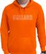 Bellatio Decorations Glitter Holland Hoodie Oranje Heren M