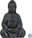 Merkloos / Sans marque Relaxdays Boeddhabeeld Zittend - 50 cm - Kunststof - Donkergrijs
