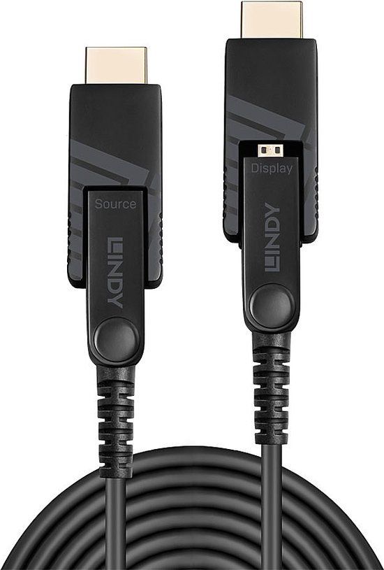 LINDY Aansluitkabel HDMI-micro-D stekker, HDMI-micro-D stekker 100.00 m Zwart 38326