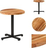 vidaXL Bistrotafel rond Ø70x75 cm massief acaciahout