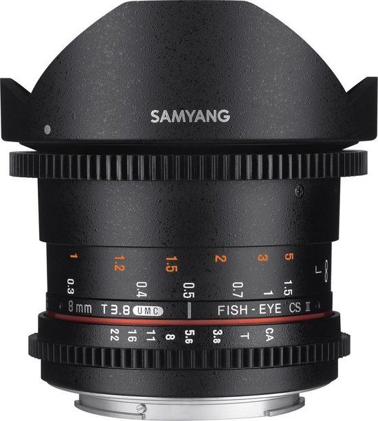 Samyang 8mm F3.5 UMC Fish-Eye CS II - Zwart