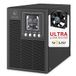Atlantis A03-OP1002XLN UPS OnLine 88% stillere onderbrekingsgroep, server, dubbele conversie, zuivere sinusgolf, 1000 VA 700 W, Low Noise Gelid ventilator 23,6 dbA, USB, 2 Schuko + 1 IEC, 2 x 12 V-9