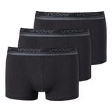 Uncover Schiesser Uncover Heren Shorts - Zwart - 3-Pack - Maat XXL
