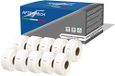 Aftertech 10x 11352 25 x 54 mm rollen compatibele zelfklevende etiketten (500 etiketten/rol = 5000 in totaal) voor Dymo LabelWriter Seiko SLP labelprinter S0722520 10x11352