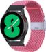 By Qubix - Braided Nylon Watch Strap for Garmin Vivoactive 4 / 4L - Pink - 22mm